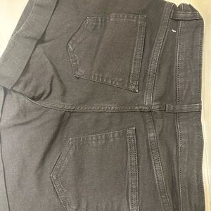 Black jean shorts